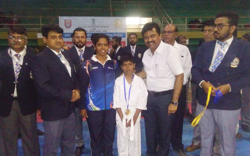 District Level Karate Competition winner