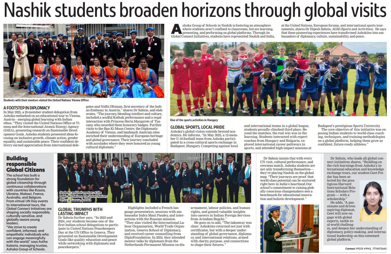 Ashoka’s Young Diplomats: A New Generation of  Global Citizens from Nashik